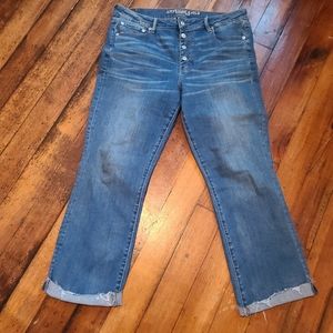 AE hi-rise cropped jeans
